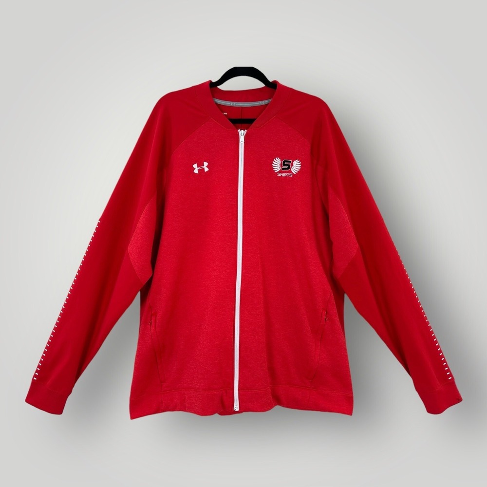 Under Armour Cold Gear Qualifier Hybrid Jacket Red 1327203 Men's 2XL